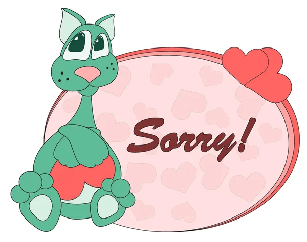 Cat _ sorry — стоковый вектор