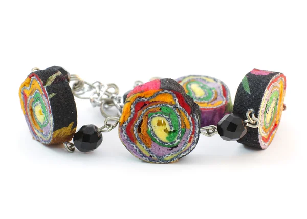 Colorful handmade bracelet — Stock Photo, Image