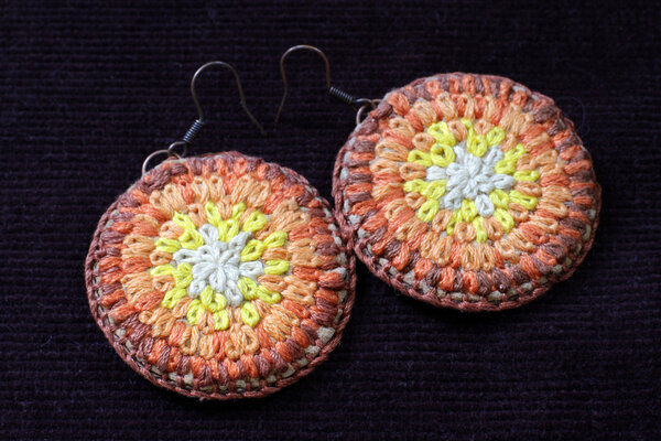Knitted earrings