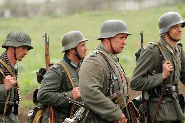 Deutsche Uniform und Munition aus dem 2. Weltkrieg — Stockfoto