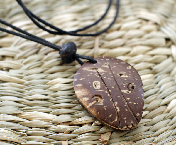 Wooden indian amulet