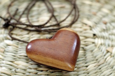 Wooden amulet clipart