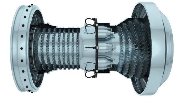 Gas turbine — Stock Photo, Image