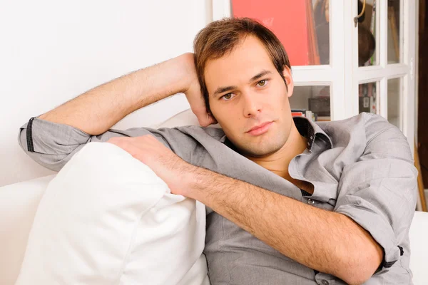 Portrait of young man relaxing — Stock Photo, Image