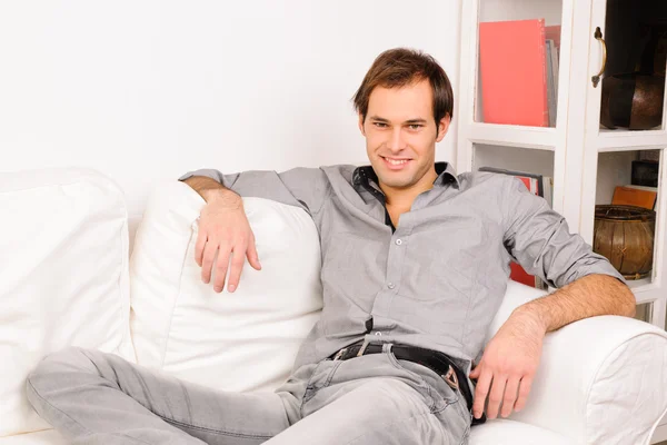 stock image Portrait of young man relaxing