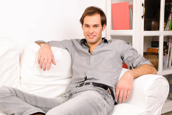 stock image Portrait of young man relaxing