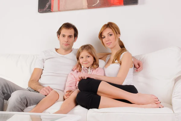 Familj på tre — Stockfoto