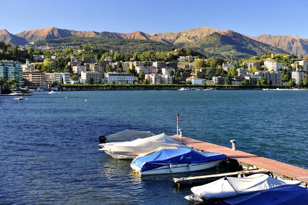 Lugano Lake in Switzerland — Stock Photo, Image