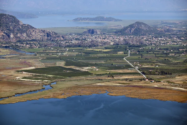 stock image Iztuzu beach and delta of Dalyan river