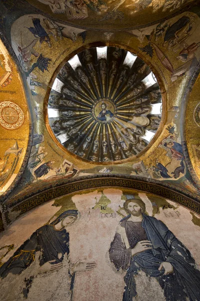 stock image Deesis Mosaic and The Inner Narthex Mosaics in Chora (Kariye) Ch