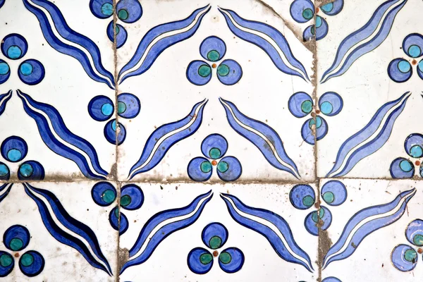 Losetas y azulejos en Mezquita Sultanahmet — Foto de Stock