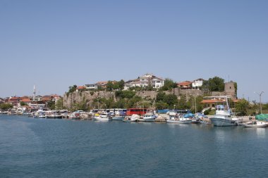 View from sea of Amasra clipart