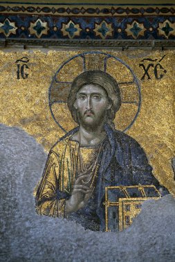 Christ, The Deesis Mosaic clipart