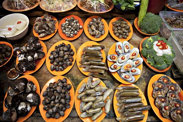 Zee levensmiddelen uit hong kong gerechten — Stockfoto
