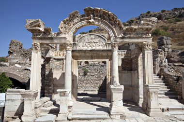 Hadrian's Temple, Ephesus, Izmir, Turkey clipart