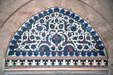 İznik çini detay duvar selimiye Camii