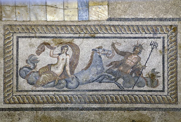 Mosaico nelle case sulle colline (YamaLiguEvleri), Efeso — Foto Stock