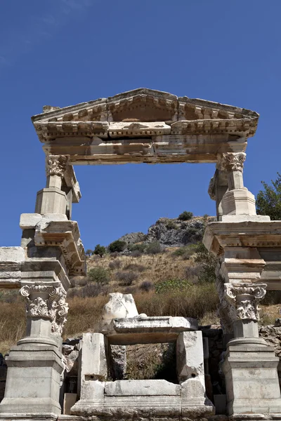La Fontana di Traiano, Efeso — Foto Stock