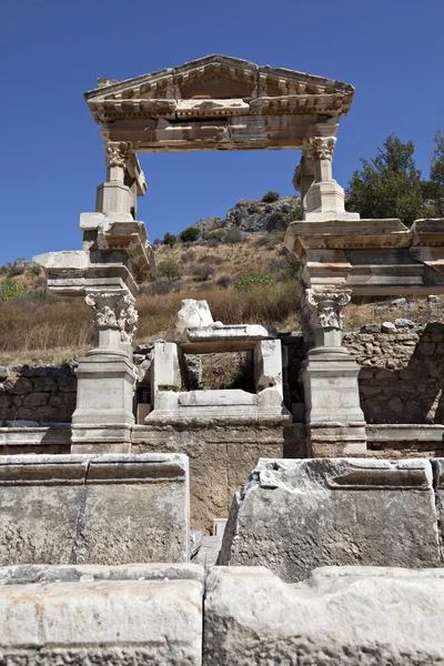 De fontein van traianus, Efeze — Stockfoto