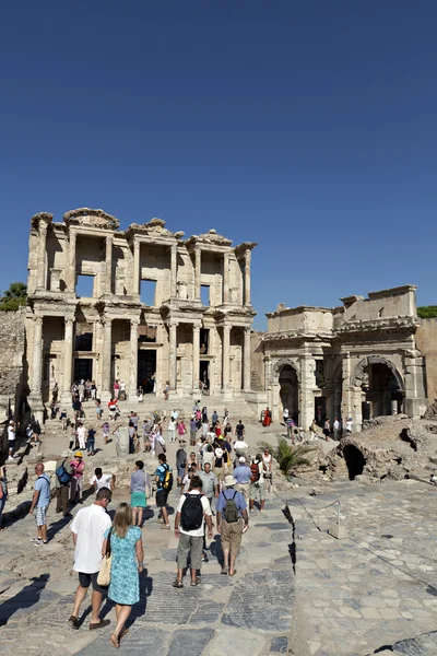 Biblioteket i celsus i Efesos — Stockfoto