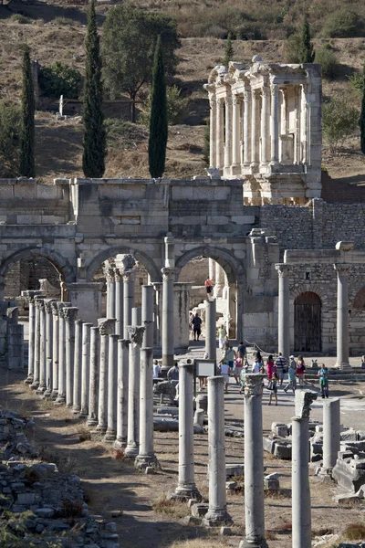 Celsus, Efes, İzmir, Türkiye 'nin Kütüphanesi — Stok fotoğraf