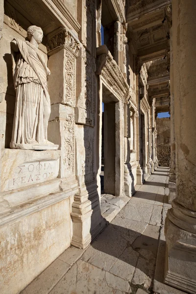 stock image The Library of Celsus
