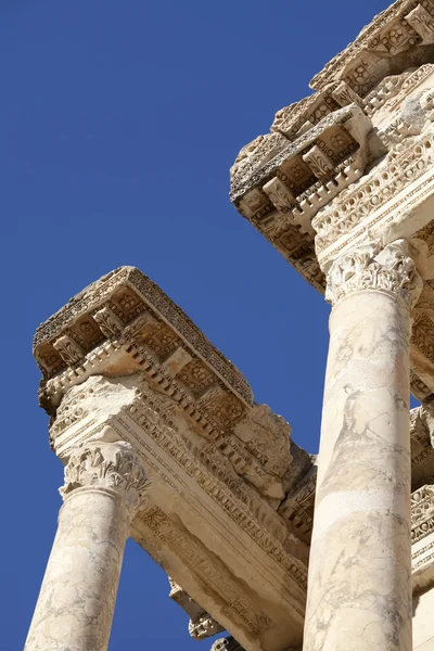 Celsus Kütüphanesi Efes Antik bir binada olduğunu — Stok fotoğraf