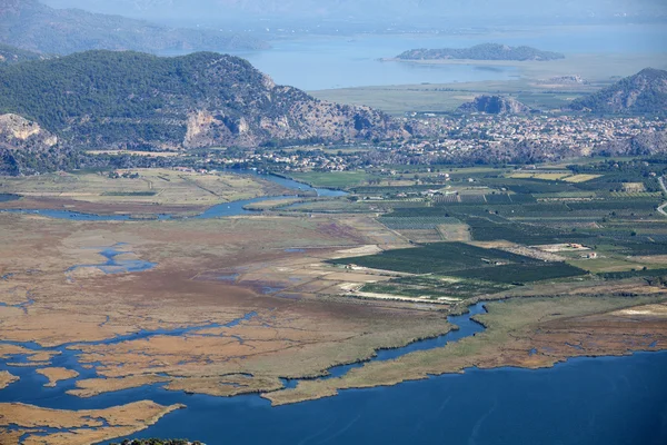 stock image Iztuzu beach and the delta of Dalyan rive