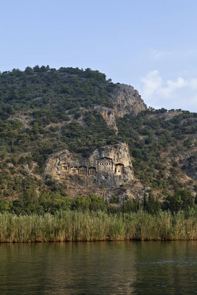 Лікійських скельні гробниці — стокове фото