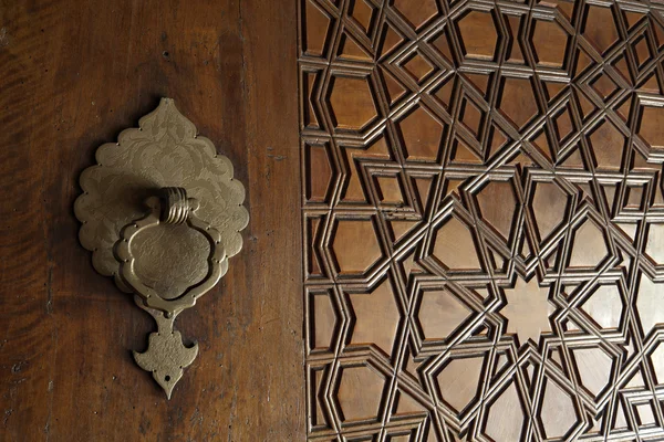 Dveře vzory mešita selimiye — Stock fotografie