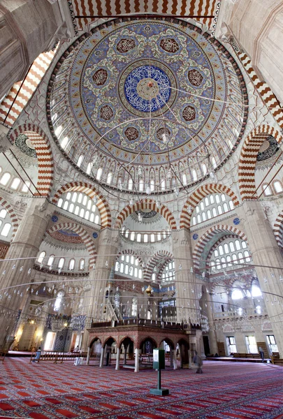 Interier weergave van selimiye moskee — Stockfoto