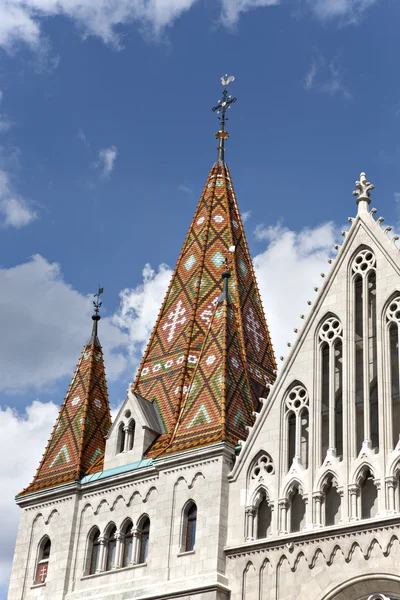 Dach Kościoła Macieja — Zdjęcie stockowe