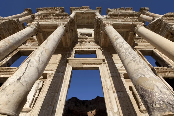 The library of Celsus Stock Photo