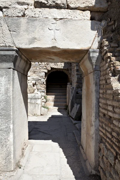Una porta nella città di Efeso — Foto Stock