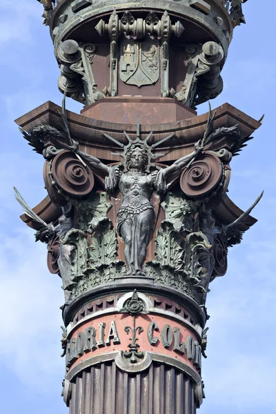 Columbus standbeeld barcelona — Stockfoto