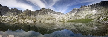 LAKE IN HIGH TATRAS - SLOVAKIA, panorama clipart