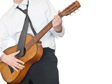 işadamı gitar çalmak