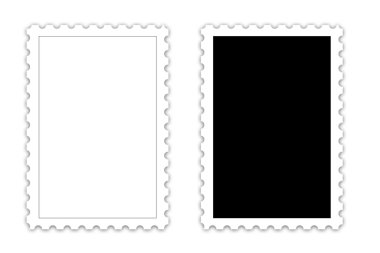 POSTAGE STAMP template clipart