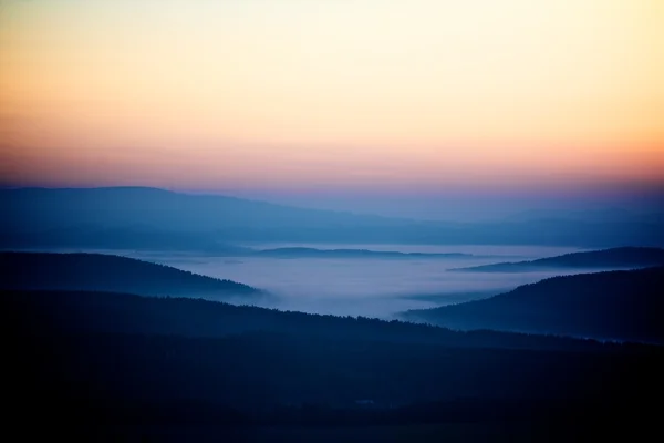 stock image Beautiful sunrise in mountain