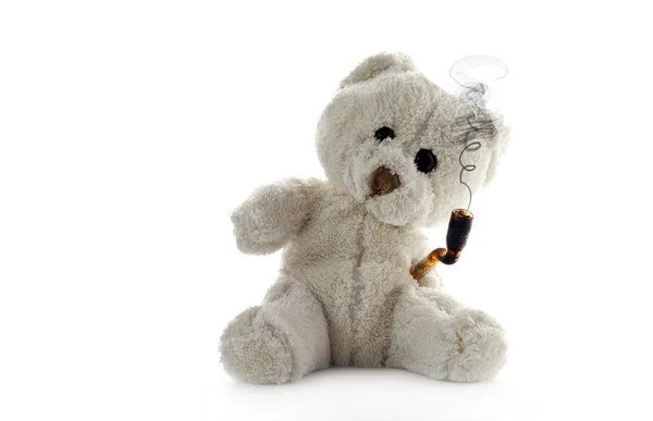 Камінь Ведмедик Тедді на нейтральному фоні — стокове фото