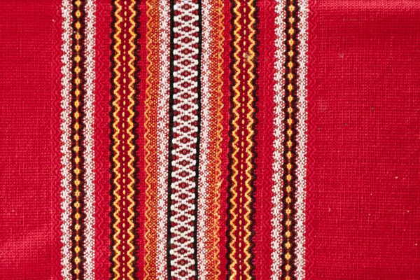 stock image Close-up texture fabric in red style