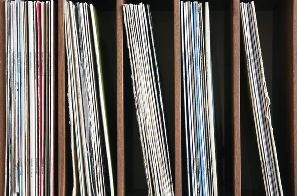 Eski vinil LP yığını — Stok fotoğraf