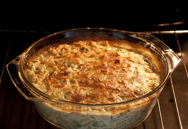 stock image Baked pasta with broccoli