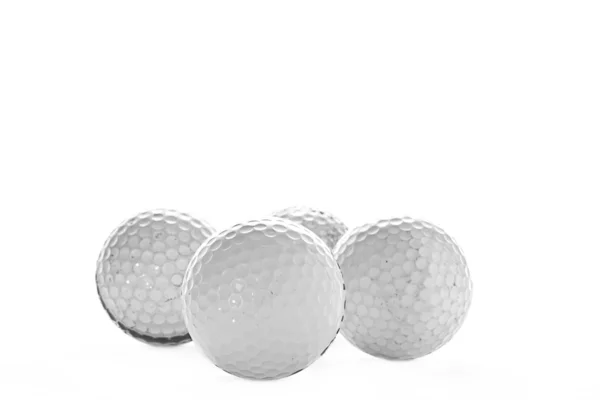 白で隔離されるゴルフ ・ ボール — ストック写真