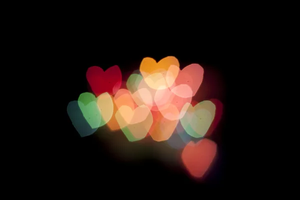 Colors hearts background — Stock Photo, Image