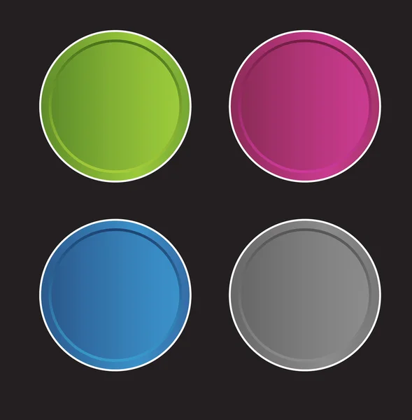 Set de butoane rotunde — Fotografie, imagine de stoc