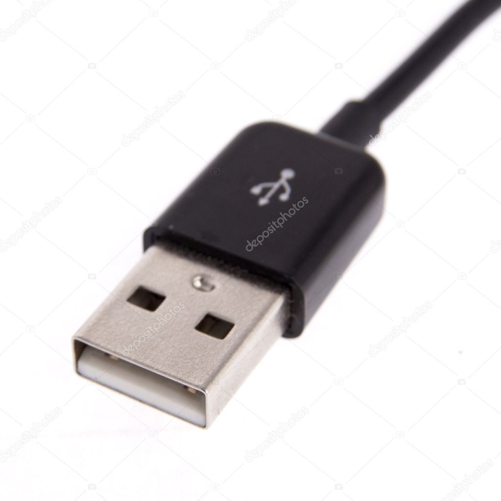 Close up of USB cable