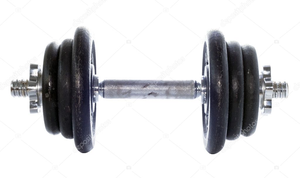 Dumbell isolated on white