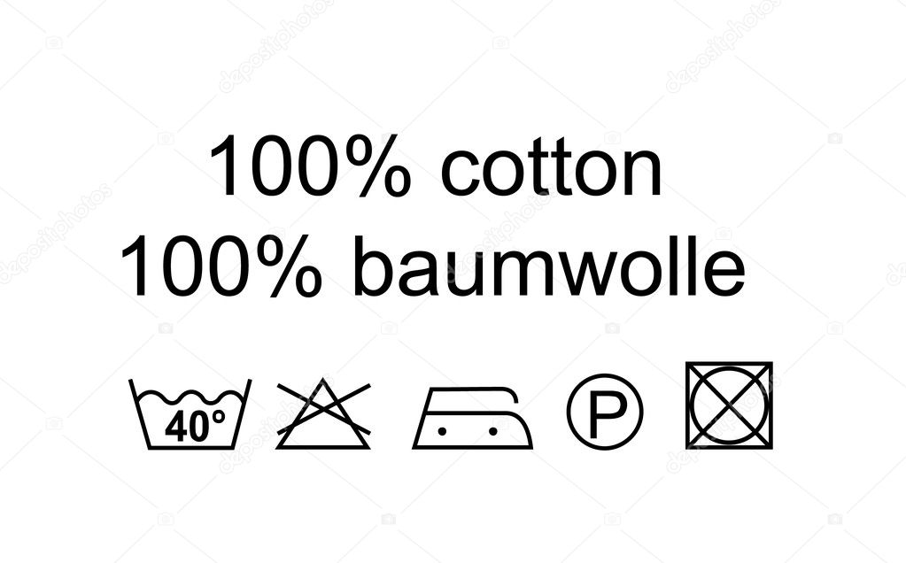 Washing / textile symbols