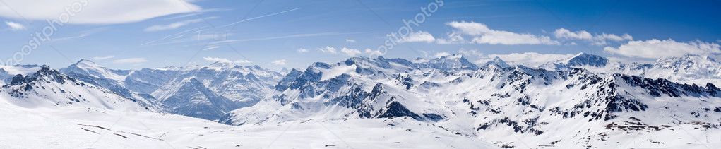 Ski resort Tignes panorama